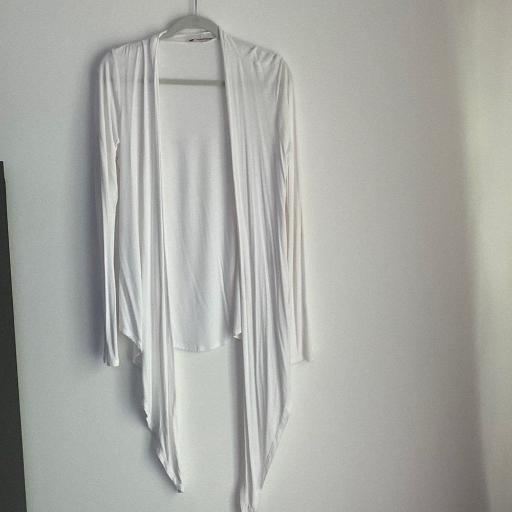White cotton cardigan